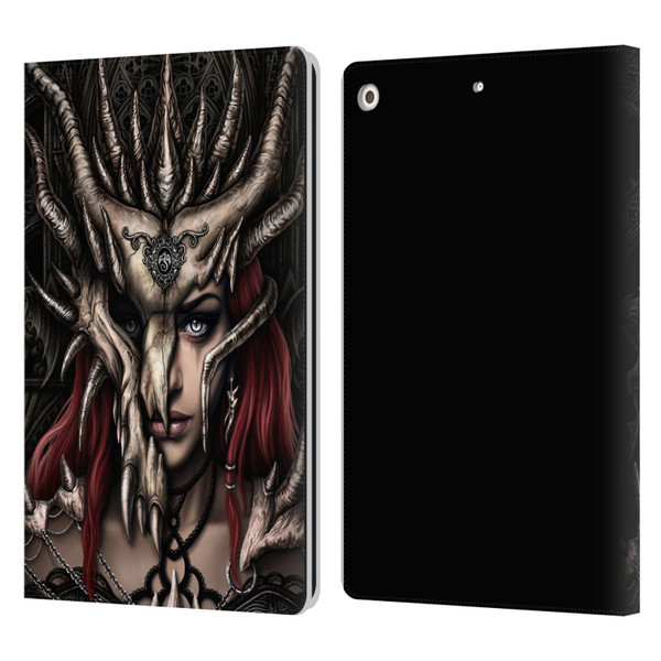 Sarah Richter Gothic Warrior Girl Leather Book Wallet Case Cover For Apple iPad 10.2 2019/2020/2021