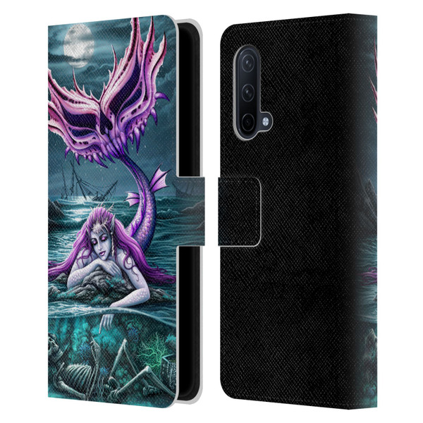 Sarah Richter Gothic Mermaid With Skeleton Pirate Leather Book Wallet Case Cover For OnePlus Nord CE 5G