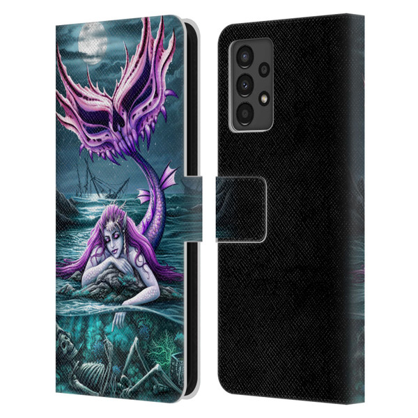 Sarah Richter Gothic Mermaid With Skeleton Pirate Leather Book Wallet Case Cover For Samsung Galaxy A13 (2022)