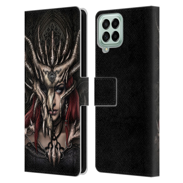 Sarah Richter Gothic Warrior Girl Leather Book Wallet Case Cover For Samsung Galaxy M33 (2022)