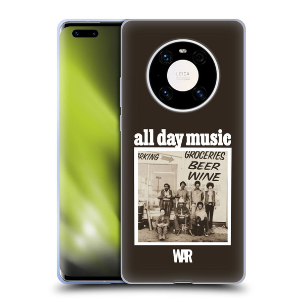 War Graphics All Day Music Album Soft Gel Case for Huawei Mate 40 Pro 5G