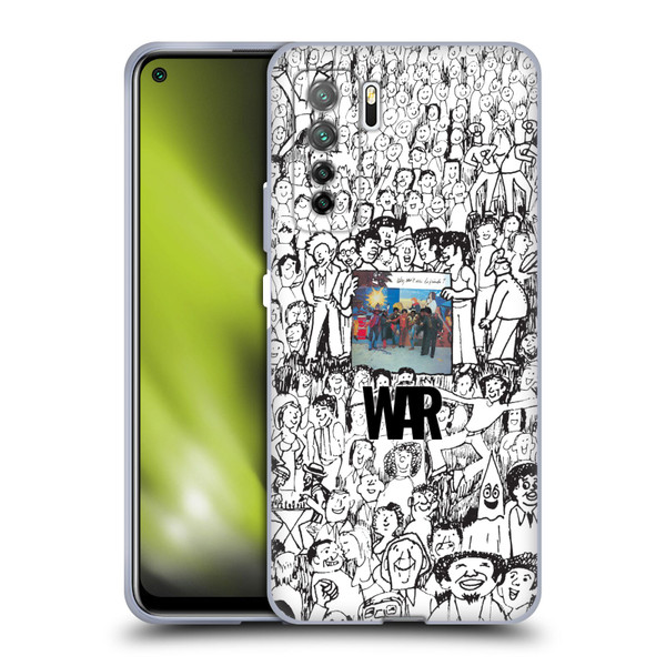War Graphics Friends Doodle Art Soft Gel Case for Huawei Nova 7 SE/P40 Lite 5G