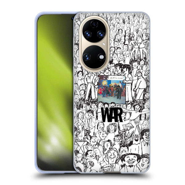 War Graphics Friends Doodle Art Soft Gel Case for Huawei P50