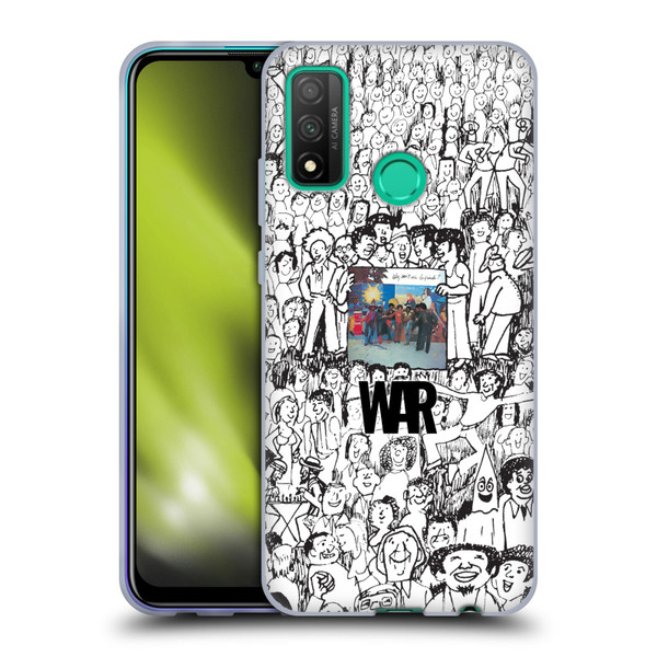 War Graphics Friends Doodle Art Soft Gel Case for Huawei P Smart (2020)