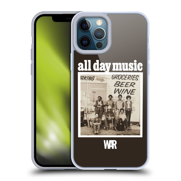 War Graphics All Day Music Album Soft Gel Case for Apple iPhone 12 Pro Max