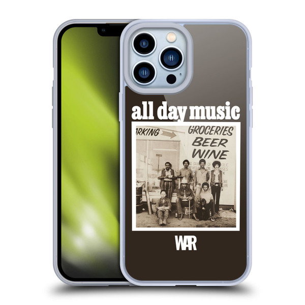 War Graphics All Day Music Album Soft Gel Case for Apple iPhone 13 Pro Max