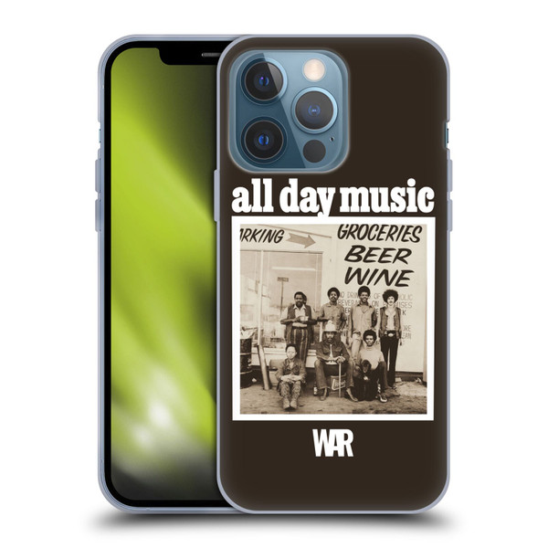 War Graphics All Day Music Album Soft Gel Case for Apple iPhone 13 Pro