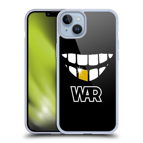 War Graphics Why Can't We Be Friends? Soft Gel Case for Apple iPhone 14 Plus
