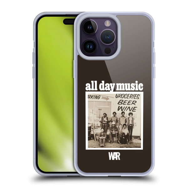 War Graphics All Day Music Album Soft Gel Case for Apple iPhone 14 Pro Max