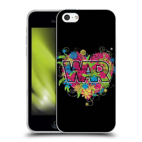 War Graphics Heart Logo Soft Gel Case for Apple iPhone 5c
