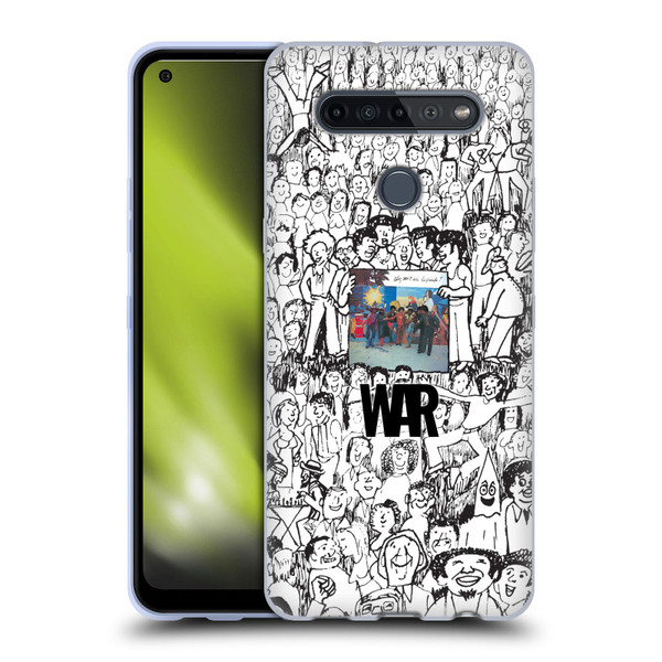 War Graphics Friends Doodle Art Soft Gel Case for LG K51S