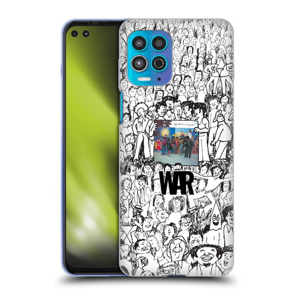 War Graphics Friends Doodle Art Soft Gel Case for Motorola Moto G100