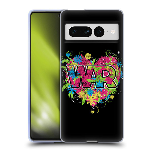 War Graphics Heart Logo Soft Gel Case for Google Pixel 7 Pro