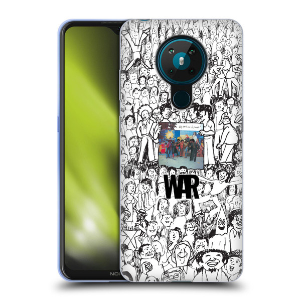 War Graphics Friends Doodle Art Soft Gel Case for Nokia 5.3
