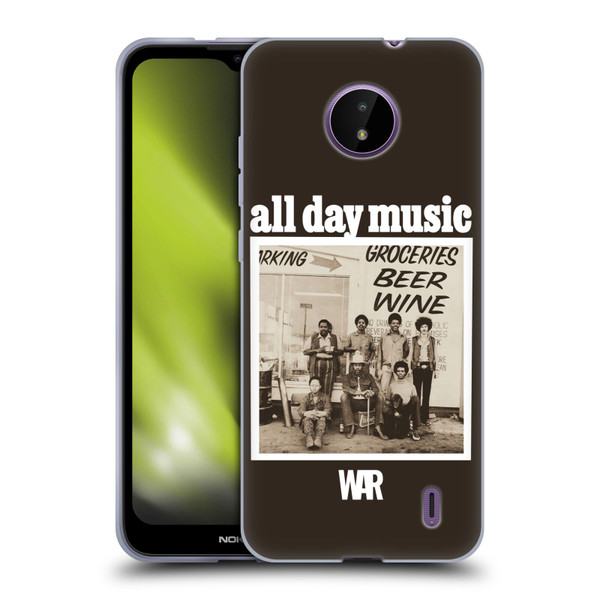 War Graphics All Day Music Album Soft Gel Case for Nokia C10 / C20