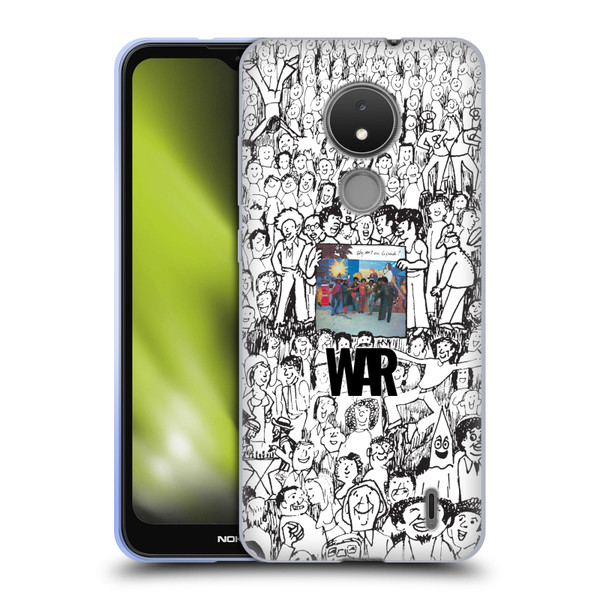 War Graphics Friends Doodle Art Soft Gel Case for Nokia C21