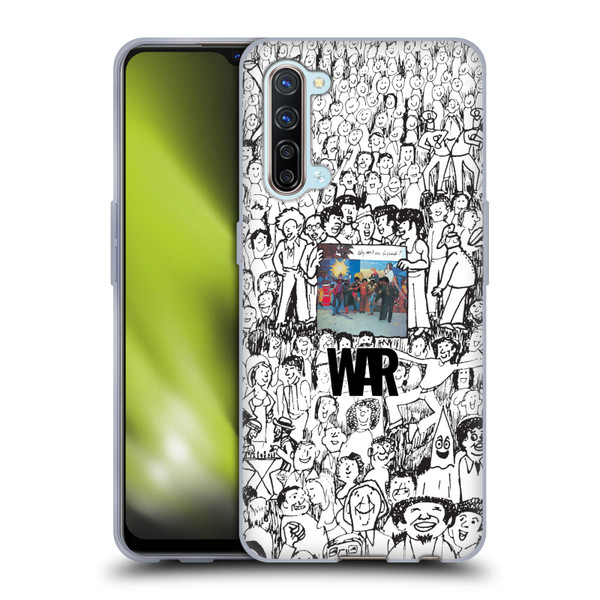 War Graphics Friends Doodle Art Soft Gel Case for OPPO Find X2 Lite 5G