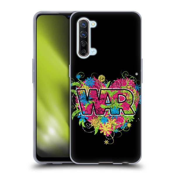 War Graphics Heart Logo Soft Gel Case for OPPO Find X2 Lite 5G