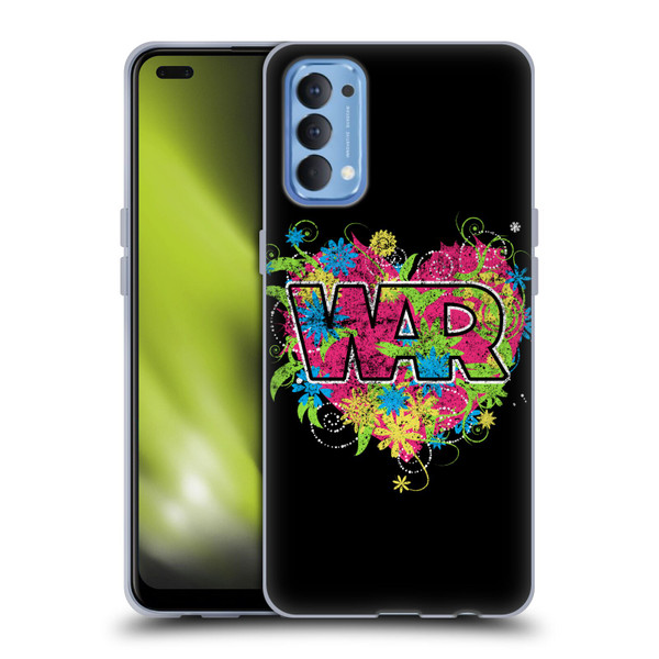 War Graphics Heart Logo Soft Gel Case for OPPO Reno 4 5G