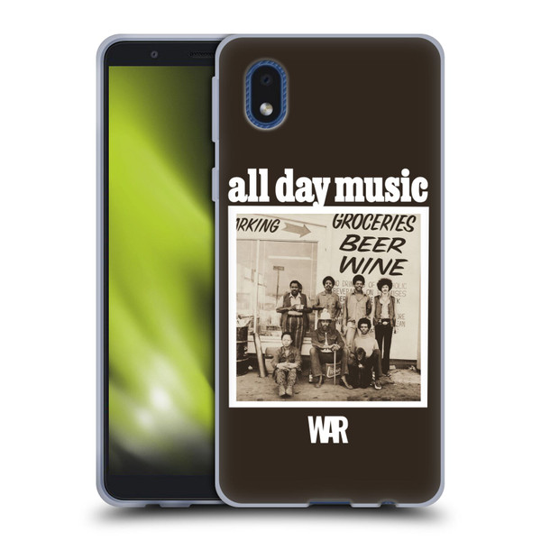 War Graphics All Day Music Album Soft Gel Case for Samsung Galaxy A01 Core (2020)