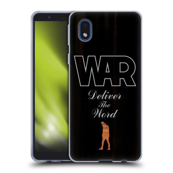 War Graphics Deliver The World Soft Gel Case for Samsung Galaxy A01 Core (2020)