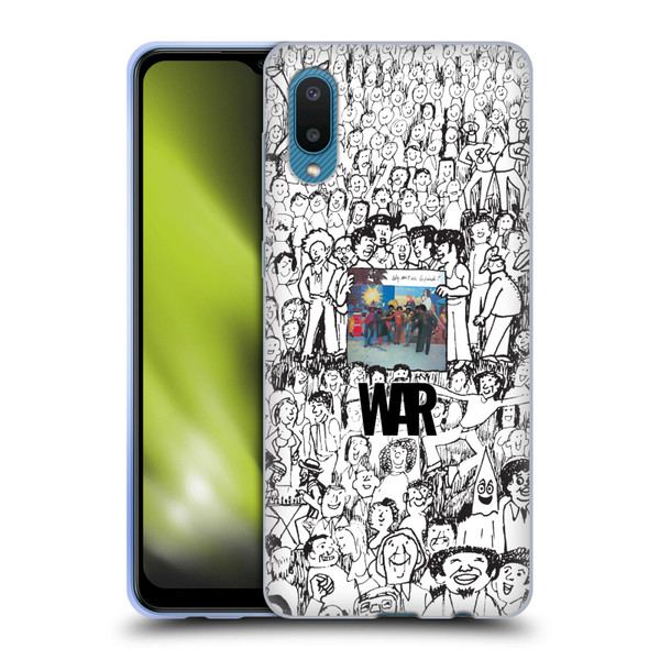 War Graphics Friends Doodle Art Soft Gel Case for Samsung Galaxy A02/M02 (2021)