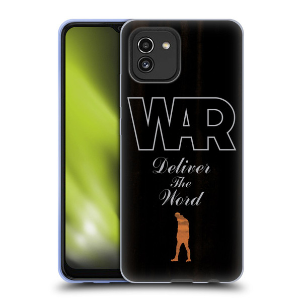 War Graphics Deliver The World Soft Gel Case for Samsung Galaxy A03 (2021)