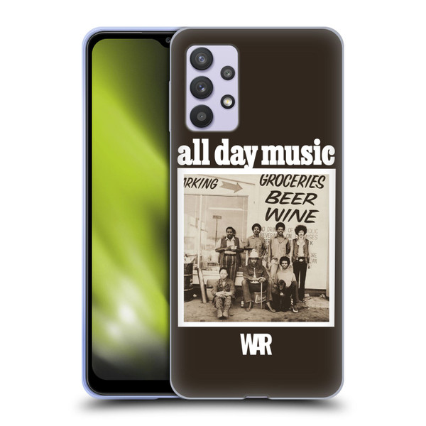 War Graphics All Day Music Album Soft Gel Case for Samsung Galaxy A32 5G / M32 5G (2021)