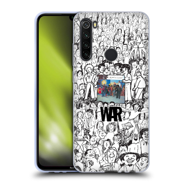 War Graphics Friends Doodle Art Soft Gel Case for Xiaomi Redmi Note 8T