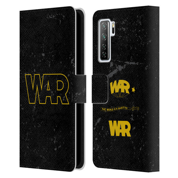 War Graphics Logo Leather Book Wallet Case Cover For Huawei Nova 7 SE/P40 Lite 5G