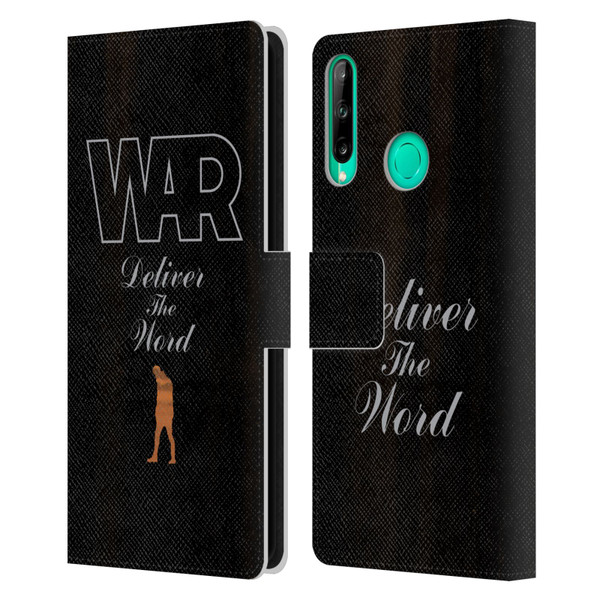 War Graphics Deliver The World Leather Book Wallet Case Cover For Huawei P40 lite E