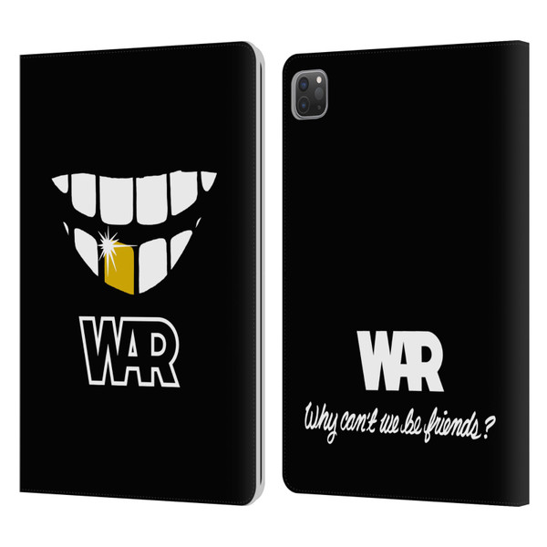 War Graphics Why Can't We Be Friends? Leather Book Wallet Case Cover For Apple iPad Pro 11 2020 / 2021 / 2022