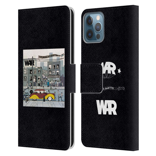 War Graphics The World Is A Ghetto Album Leather Book Wallet Case Cover For Apple iPhone 12 / iPhone 12 Pro
