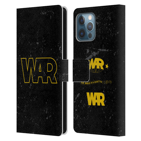 War Graphics Logo Leather Book Wallet Case Cover For Apple iPhone 12 Pro Max