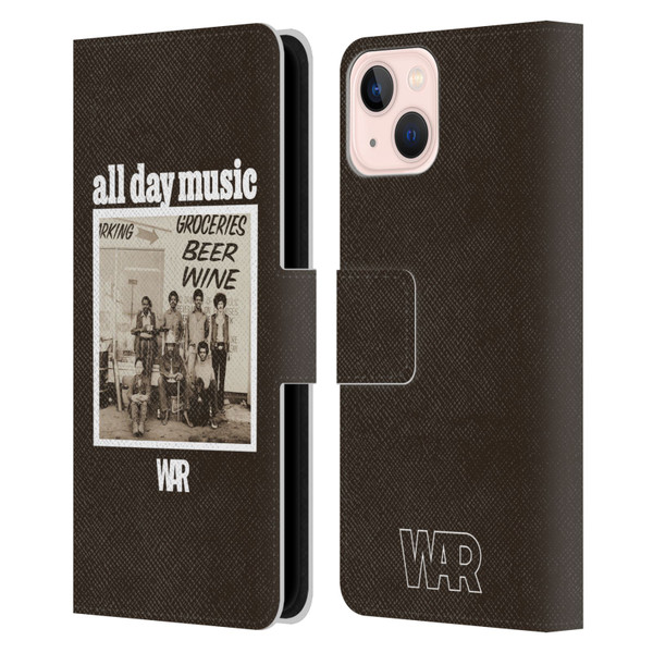 War Graphics All Day Music Album Leather Book Wallet Case Cover For Apple iPhone 13