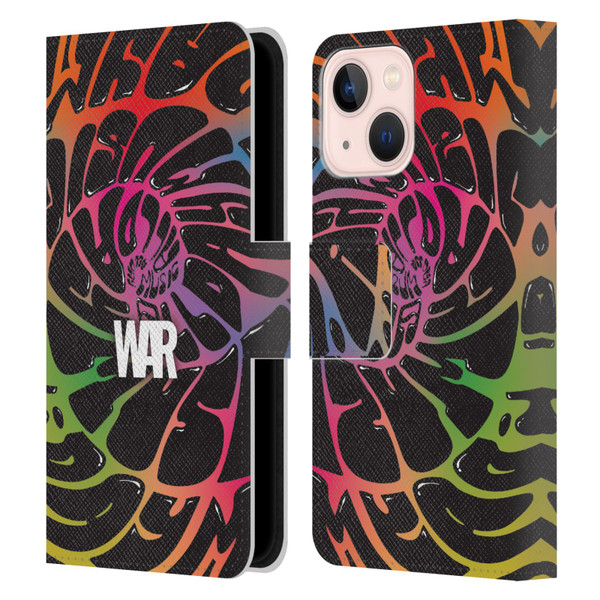 War Graphics All Day Colorful Leather Book Wallet Case Cover For Apple iPhone 13 Mini