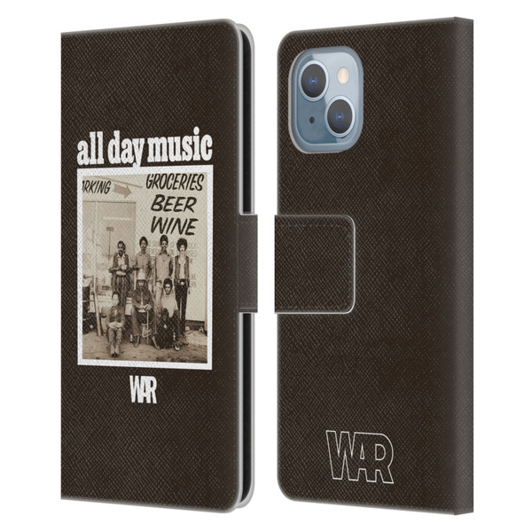 War Graphics All Day Music Album Leather Book Wallet Case Cover For Apple iPhone 14