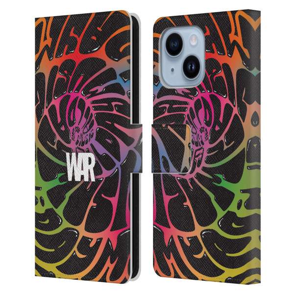 War Graphics All Day Colorful Leather Book Wallet Case Cover For Apple iPhone 14 Plus