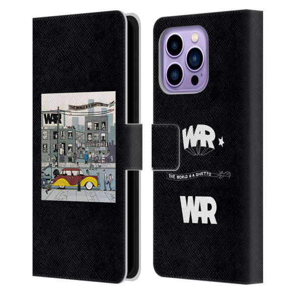 War Graphics The World Is A Ghetto Album Leather Book Wallet Case Cover For Apple iPhone 14 Pro Max