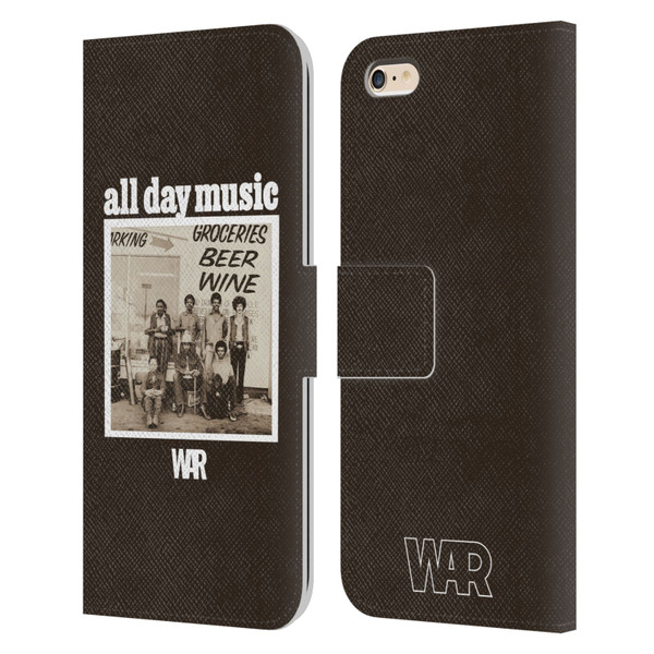 War Graphics All Day Music Album Leather Book Wallet Case Cover For Apple iPhone 6 Plus / iPhone 6s Plus