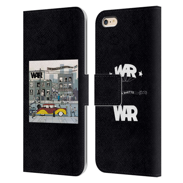 War Graphics The World Is A Ghetto Album Leather Book Wallet Case Cover For Apple iPhone 6 Plus / iPhone 6s Plus