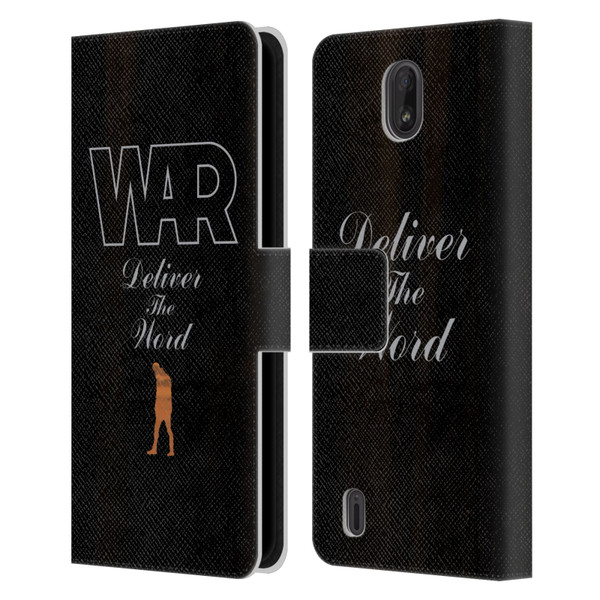 War Graphics Deliver The World Leather Book Wallet Case Cover For Nokia C01 Plus/C1 2nd Edition