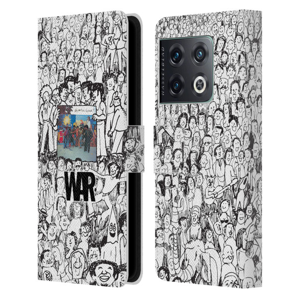 War Graphics Friends Doodle Art Leather Book Wallet Case Cover For OnePlus 10 Pro
