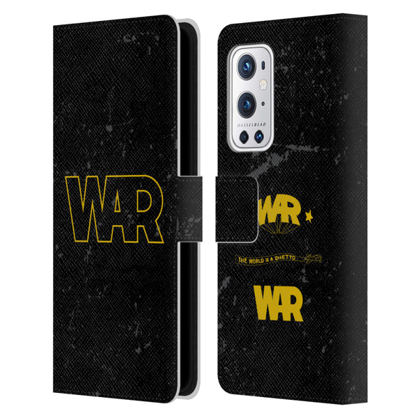 War Graphics Logo Leather Book Wallet Case Cover For OnePlus 9 Pro