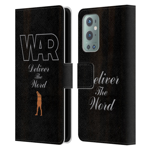 War Graphics Deliver The World Leather Book Wallet Case Cover For OnePlus 9