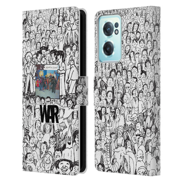 War Graphics Friends Doodle Art Leather Book Wallet Case Cover For OnePlus Nord CE 2 5G