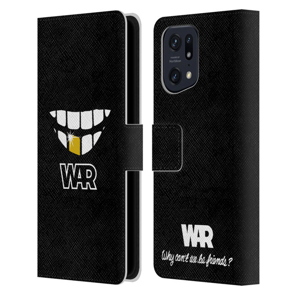 War Graphics Why Can't We Be Friends? Leather Book Wallet Case Cover For OPPO Find X5
