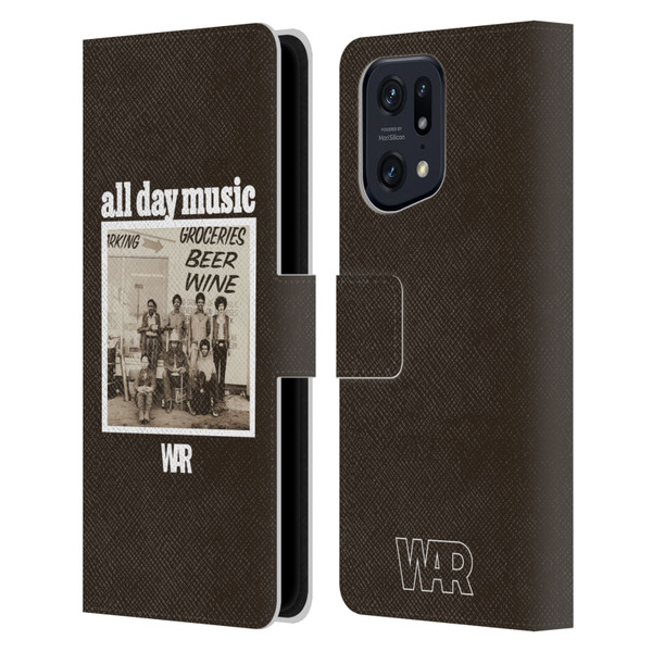 War Graphics All Day Music Album Leather Book Wallet Case Cover For OPPO Find X5 Pro
