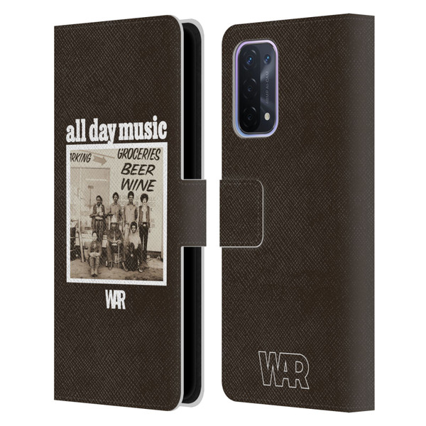War Graphics All Day Music Album Leather Book Wallet Case Cover For OPPO A54 5G