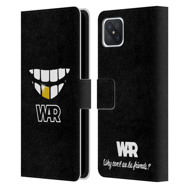 War Graphics Why Can't We Be Friends? Leather Book Wallet Case Cover For OPPO Reno4 Z 5G